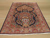 Kerman Beige Hand Knotted 39 X 53  Area Rug 834-132372 Thumb 2