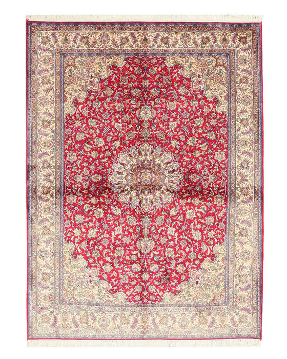 Kashmir Blue Hand Knotted 52 X 611 Area Rug 834-132386 Image 0