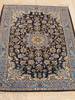 Isfahan Blue Hand Knotted 25 X 32  Area Rug 834-132407 Thumb 3