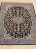 Isfahan Blue Hand Knotted 25 X 32 Area Rug 834-132407 Thumb 3