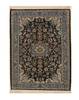 Isfahan Blue Hand Knotted 25 X 32  Area Rug 834-132407 Thumb 0