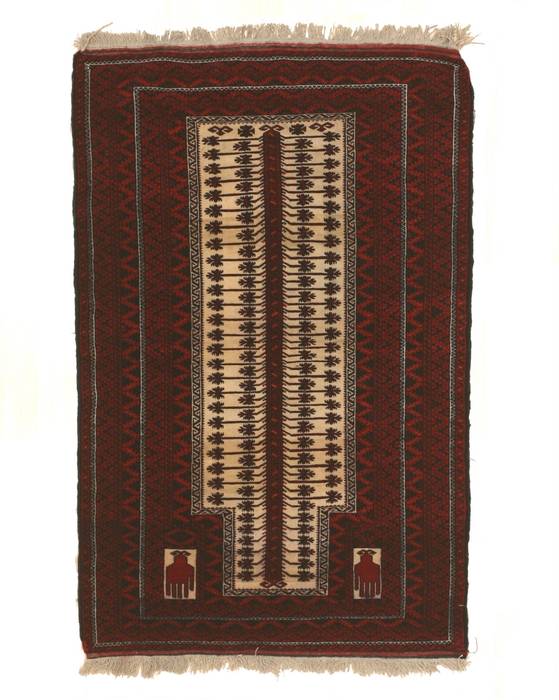 Baluch Red Hand Knotted 32 X 410 Area Rug 834-132412 Image 0