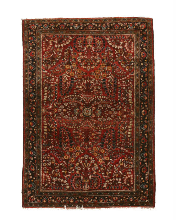 Sarouk Red Hand Knotted 33 X 49 Area Rug 834-132417 Image 0