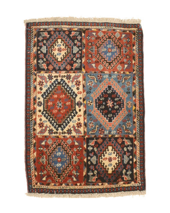 Yalameh Blue Hand Knotted 22 X 30 Area Rug 834-132428 Image 0