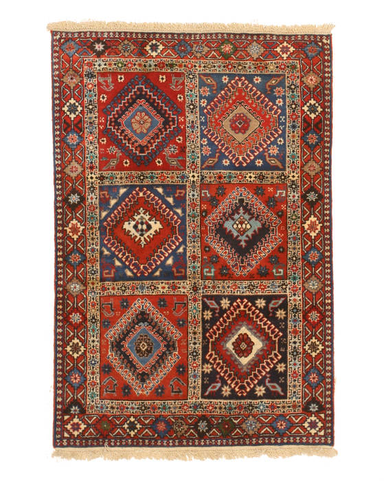 Yalameh Red Hand Knotted 34 X 411 Area Rug 834-132436 Image 0