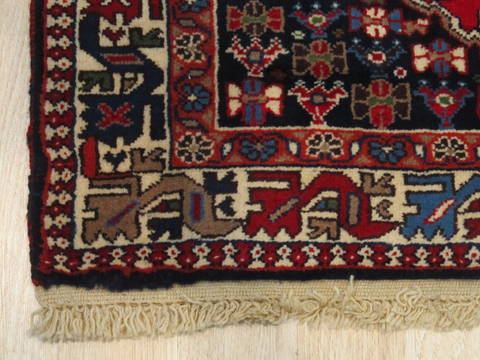 Yalameh Orange Hand Knotted 37 X 50 Area Rug 834-132440 Image 1
