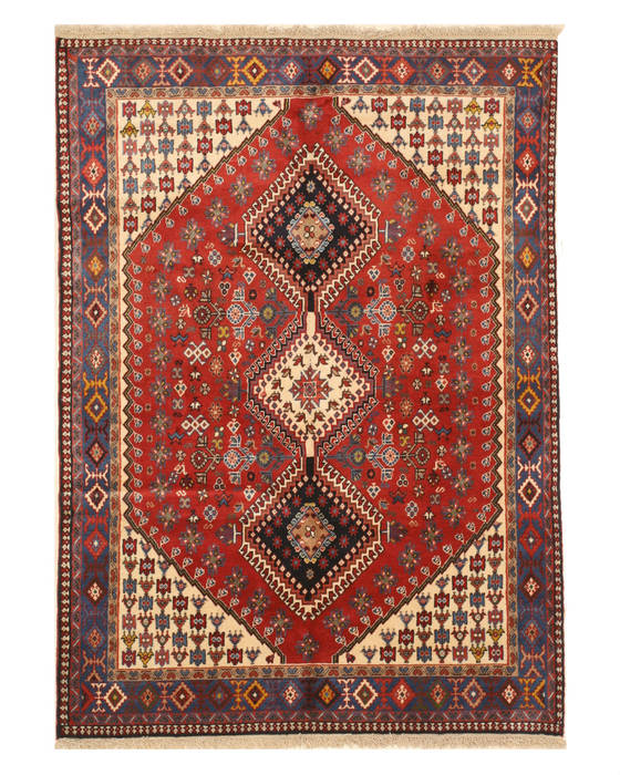 Yalameh Red Hand Knotted 49 X 68 Area Rug 834-132443 Image 0