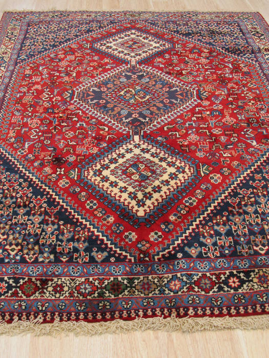 Yalameh Red Hand Knotted 410 X 68 Area Rug 834-132445 Image 3