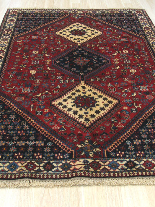 Yalameh Red Hand Knotted 50 X 68 Area Rug 834-132447 Image 3