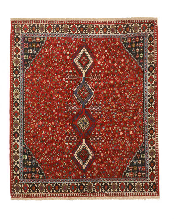 Yalameh Red Hand Knotted 54 X 65 Area Rug 834-132452 Image 0