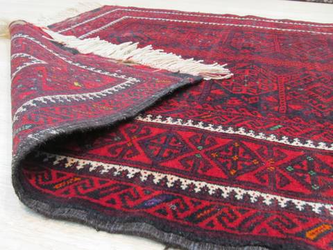 Baluch Blue Hand Knotted 37 X 58 Area Rug 834-132469 Image 2