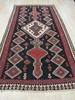 Kilim Black Runner Hand Knotted 47 X 100  Area Rug 834-132475 Thumb 3