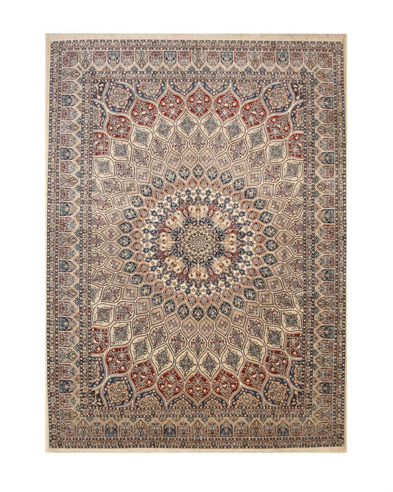 Nain Beige Hand Knotted 88 X 120 Area Rug 834-132487 Image 0