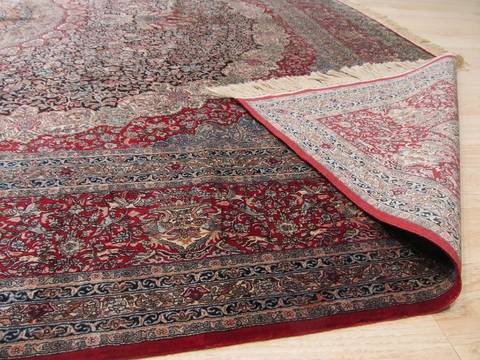 Black Hand Knotted 79 X 102 Area Rug 834-132494 Image 2