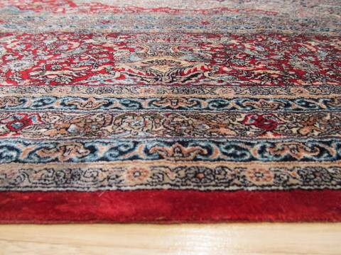 Black Hand Knotted 79 X 102 Area Rug 834-132494 Image 4