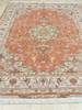 Tabriz Orange Hand Knotted 51 X 68 Area Rug 834-132496 Thumb 3