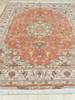 Tabriz Orange Hand Knotted 51 X 68  Area Rug 834-132496 Thumb 3