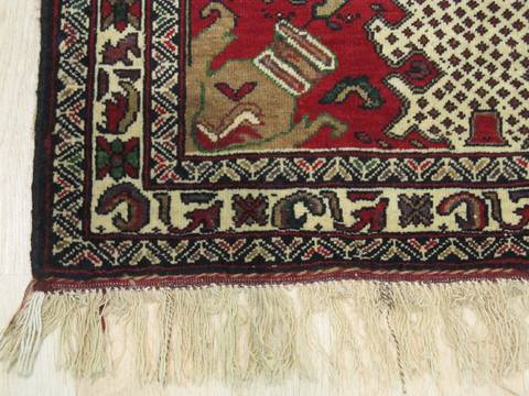 Baluch Beige Hand Knotted 26 X 44 Area Rug 834-132516 Image 1