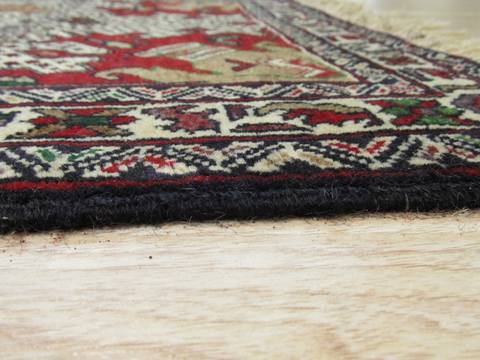Baluch Beige Hand Knotted 26 X 44 Area Rug 834-132516 Image 2