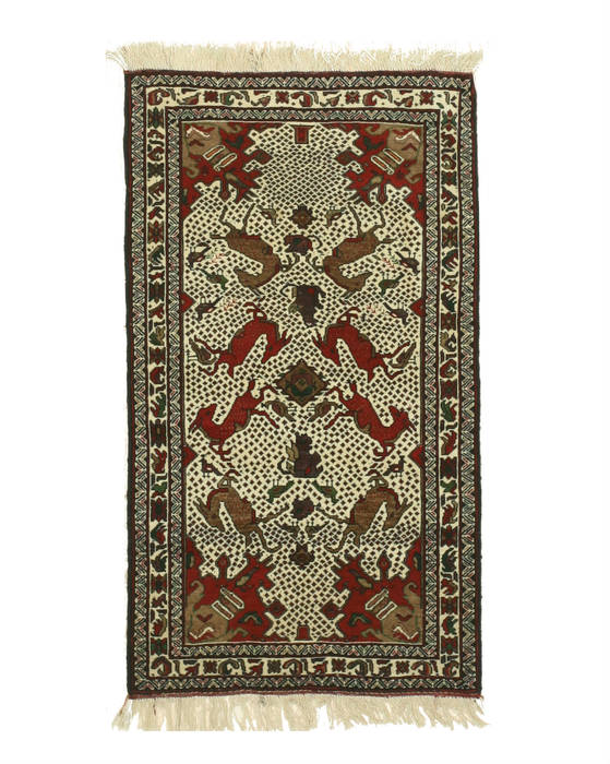 Baluch Beige Hand Knotted 26 X 44 Area Rug 834-132516 Image 0