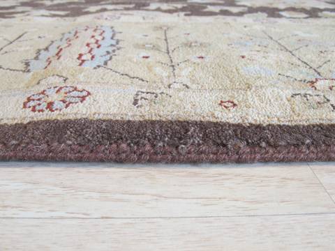 Agra Brown Hand Knotted 710 X 103 Area Rug 834-132545 Image 4