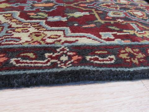 Heriz Red Hand Knotted 22 X 40 Area Rug 834-132548 Image 4