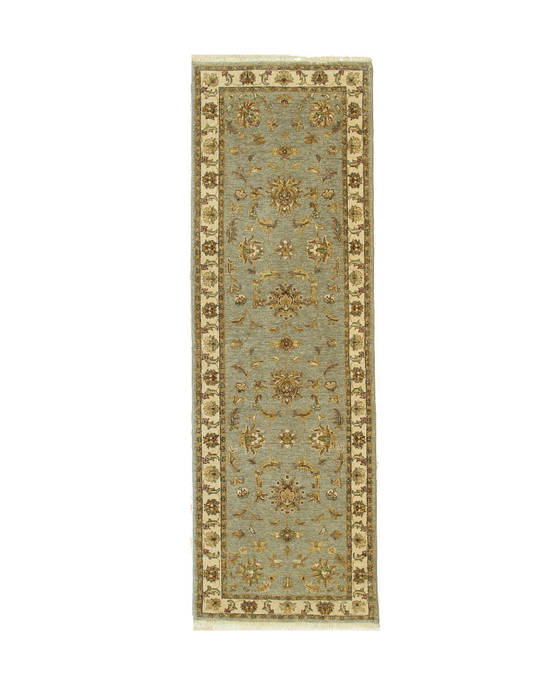 Agra Grey Runner Hand Knotted 27 X 711 Area Rug 834-132555 Image 0