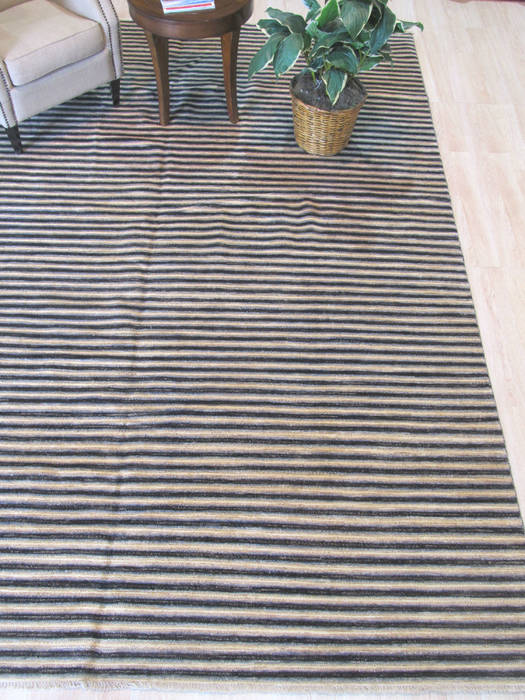 Beige Hand Knotted 91 X 120 Area Rug 834-132564 Image 3