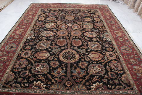 Jaipur Black Hand Knotted 811 X 123 Area Rug 905-132580 Image 2