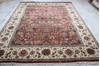 Jaipur Red Hand Knotted 81 X 102  Area Rug 905-132581 Thumb 1