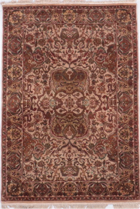 Jaipur Beige Hand Knotted 42 X 60 Area Rug 905-132583 Image 0