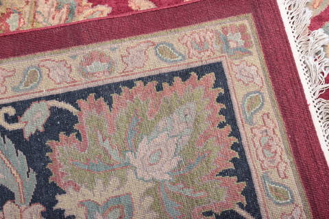Jaipur Red Hand Knotted 91 X 121 Area Rug 905-132584 Image 4
