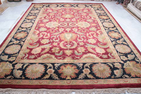 Jaipur Red Hand Knotted 91 X 121 Area Rug 905-132584 Image 5