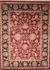 Jaipur Red Hand Knotted 91 X 121  Area Rug 905-132584 Thumb 0