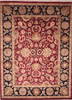 Jaipur Red Hand Knotted 91 X 121 Area Rug 905-132584 Thumb 0
