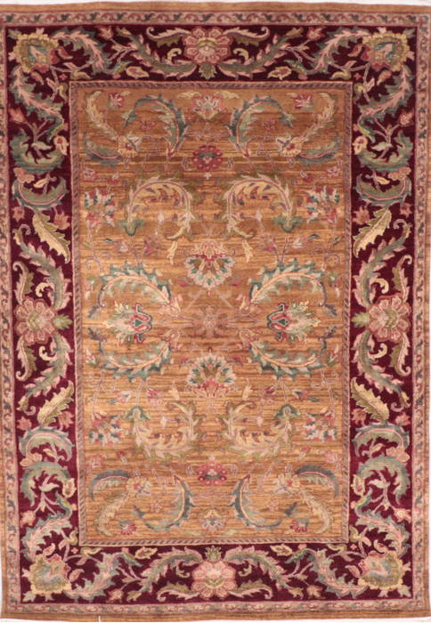 Jaipur Brown Hand Knotted 62 X 88 Area Rug 905-132585 Image 0