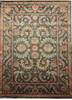 Jaipur Green Hand Knotted 91 X 121 Area Rug 905-132586 Thumb 0