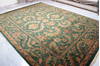 Jaipur Green Hand Knotted 92 X 121  Area Rug 905-132587 Thumb 1