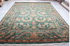 Jaipur Green Hand Knotted 93 X 1111  Area Rug 905-132588 Thumb 7