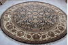 Jaipur Black Round Hand Knotted 910 X 910 Area Rug 905-132589 Thumb 2