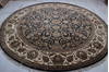 Jaipur Black Round Hand Knotted 910 X 910 Area Rug 905-132589 Thumb 3