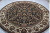 Jaipur Black Round Hand Knotted 910 X 910  Area Rug 905-132589 Thumb 4
