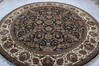 Jaipur Black Round Hand Knotted 910 X 910 Area Rug 905-132589 Thumb 4