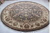 Jaipur Black Round Hand Knotted 910 X 910 Area Rug 905-132589 Thumb 6