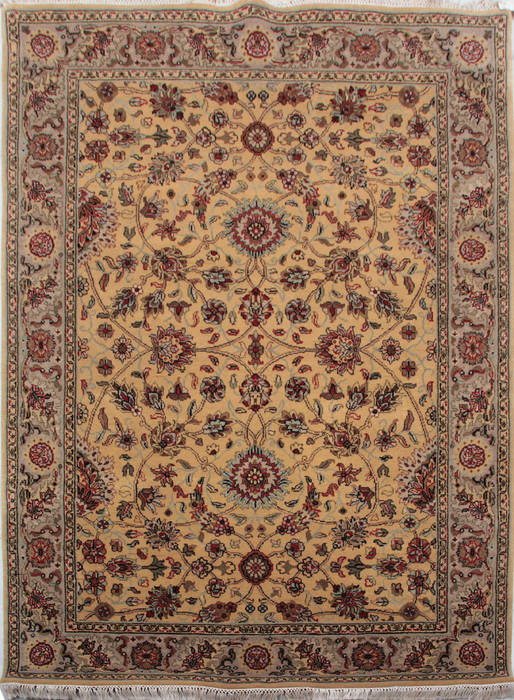 Jaipur Yellow Hand Knotted 51 X 71 Area Rug 905-132590 Image 0