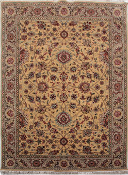 Jaipur Yellow Hand Knotted 5'1" X 7'1"  Area Rug 905-132590