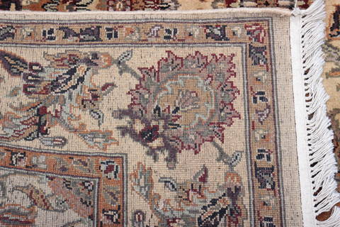 Jaipur Beige Square Hand Knotted 60 X 63 Area Rug 905-132593 Image 2