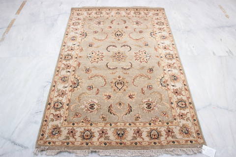 Chobi Grey Hand Knotted 41 X 61 Area Rug 905-132599 Image 3