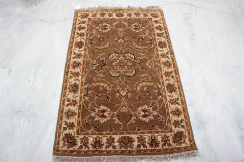 Chobi Brown Hand Knotted 31 X 52 Area Rug 905-132600 Image 1