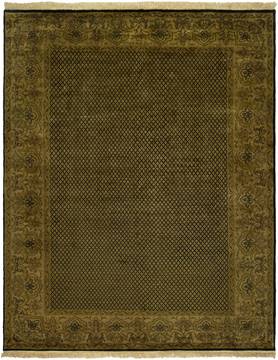 Kalaty AGRA Black Rectangle 8x10 ft Wool Carpet 132608